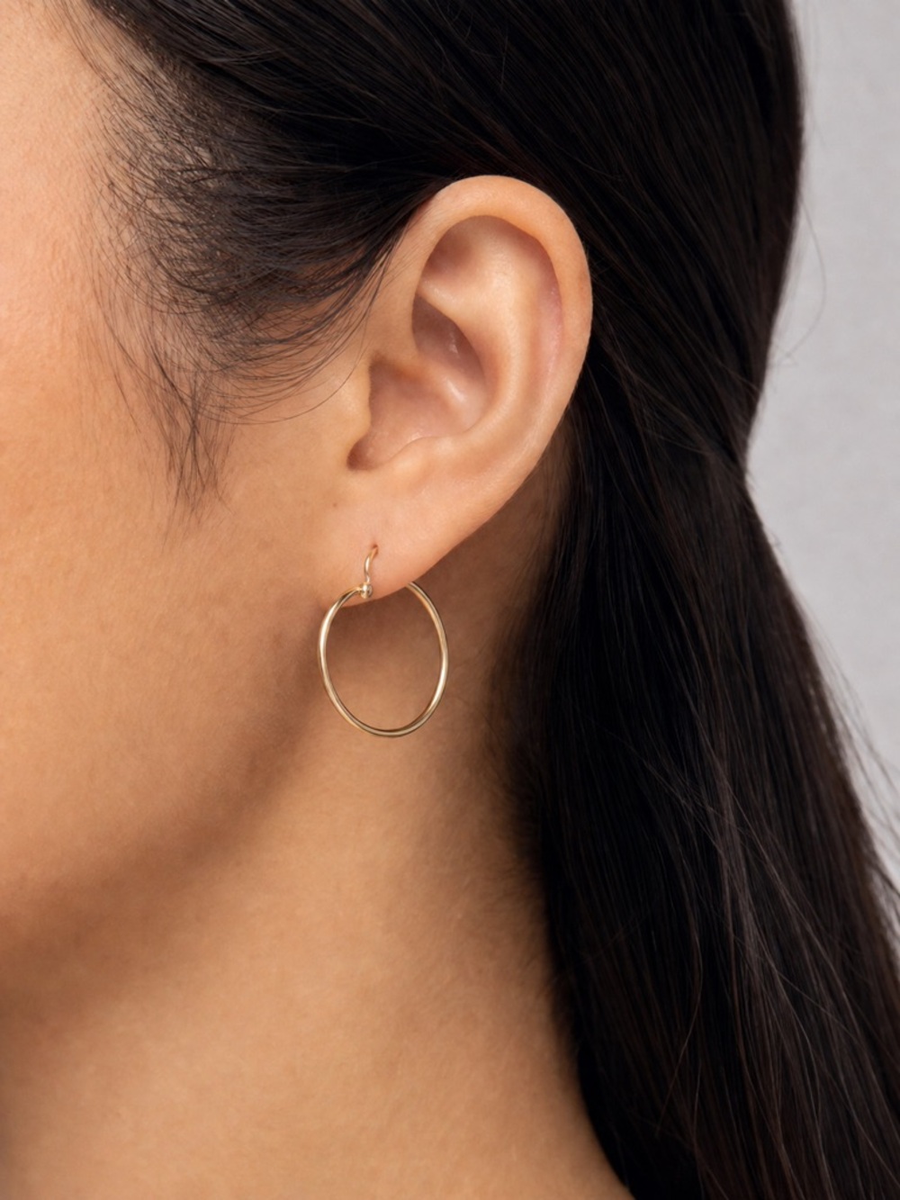 The GLD Shop 14k Gold Plated Hoops/20mm
